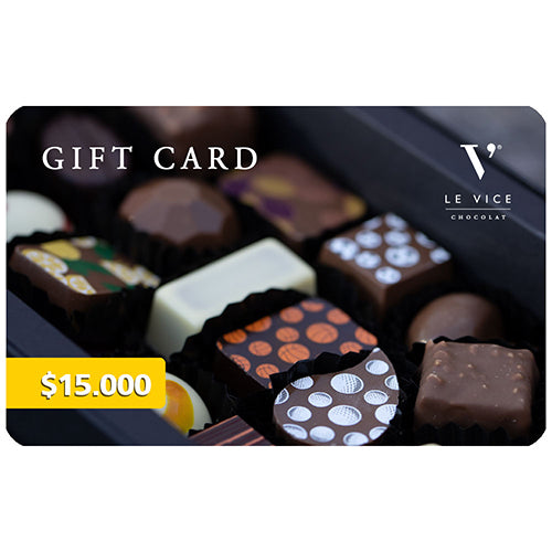 Gift Card en Le Vice Chocolat