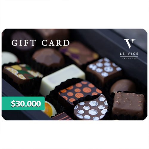 Gift Card en Le Vice Chocolat