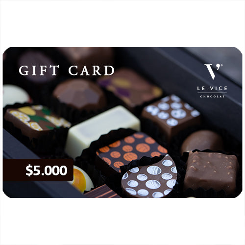 Gift Card en Le Vice Chocolat