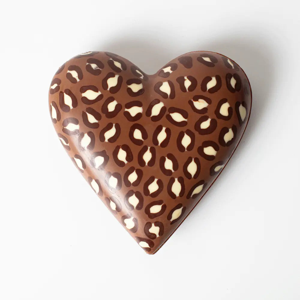 Amour: Corazón Animal Print Caramel