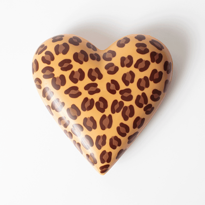 Amour: Corazón Animal Print Leche