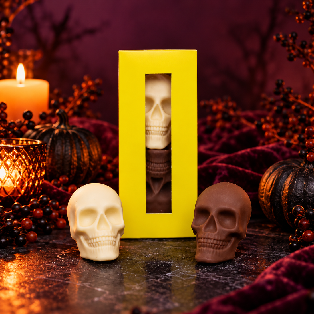 This is Halloween: Caja 2 calaveras 100 gr