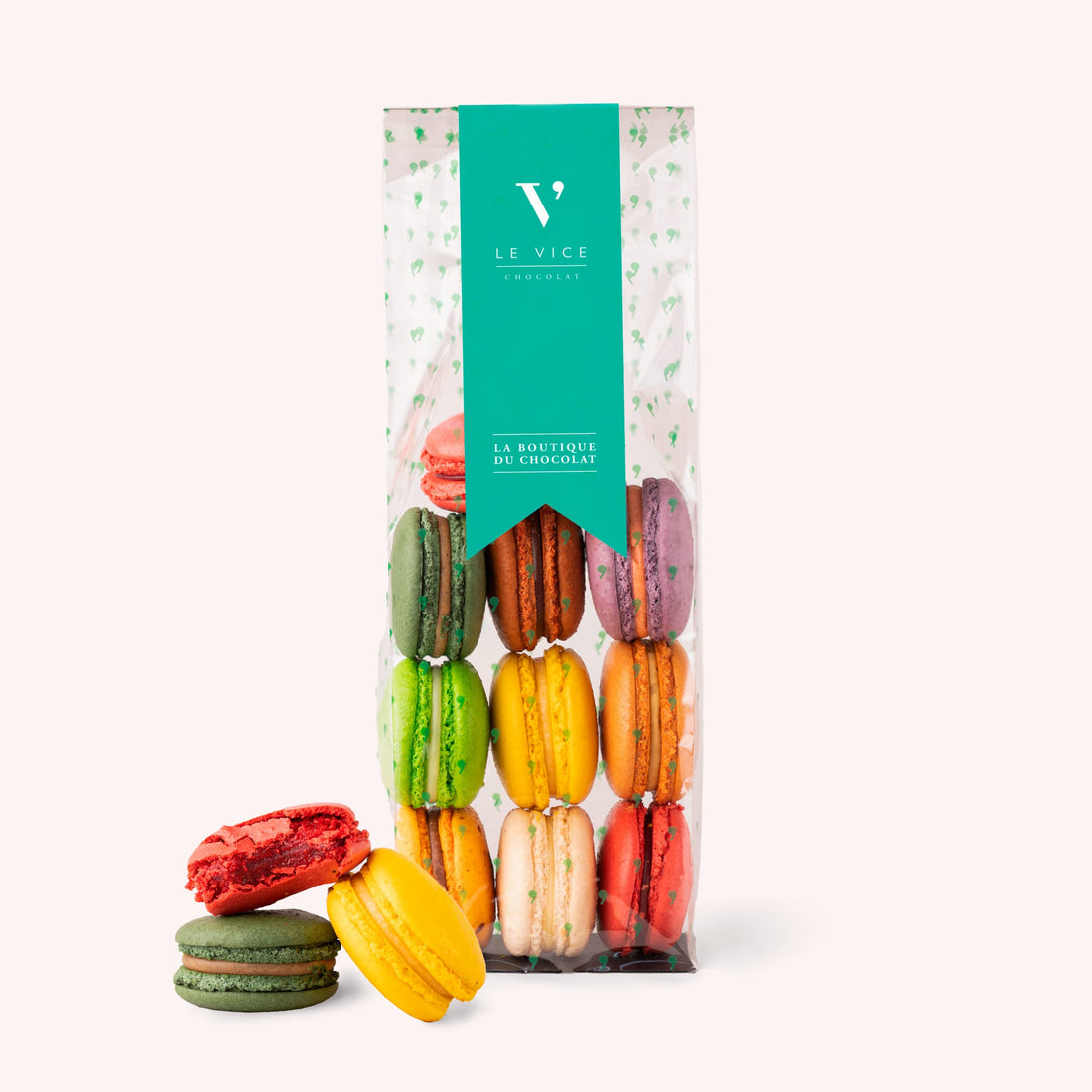 Assortment of 10 macarons