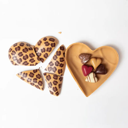 Amour: Corazón Animal Print Caramel